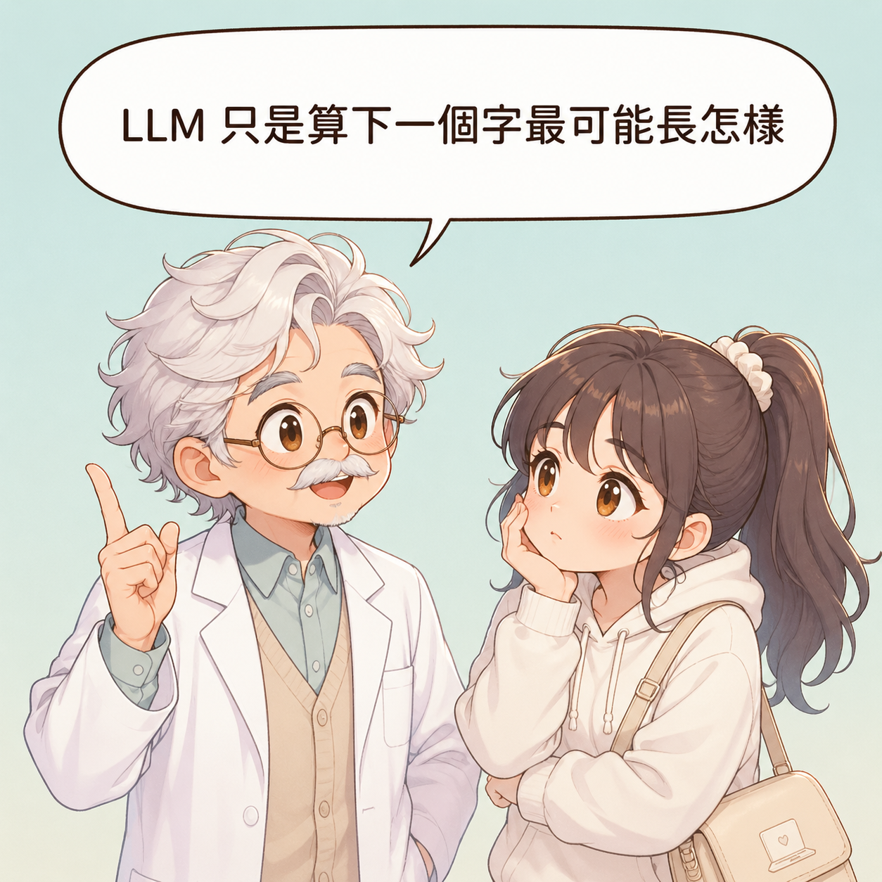 LLM 底層運作：從 Karpathy 圖解看懂 AI 在算什麼？ 第3格 點破問題