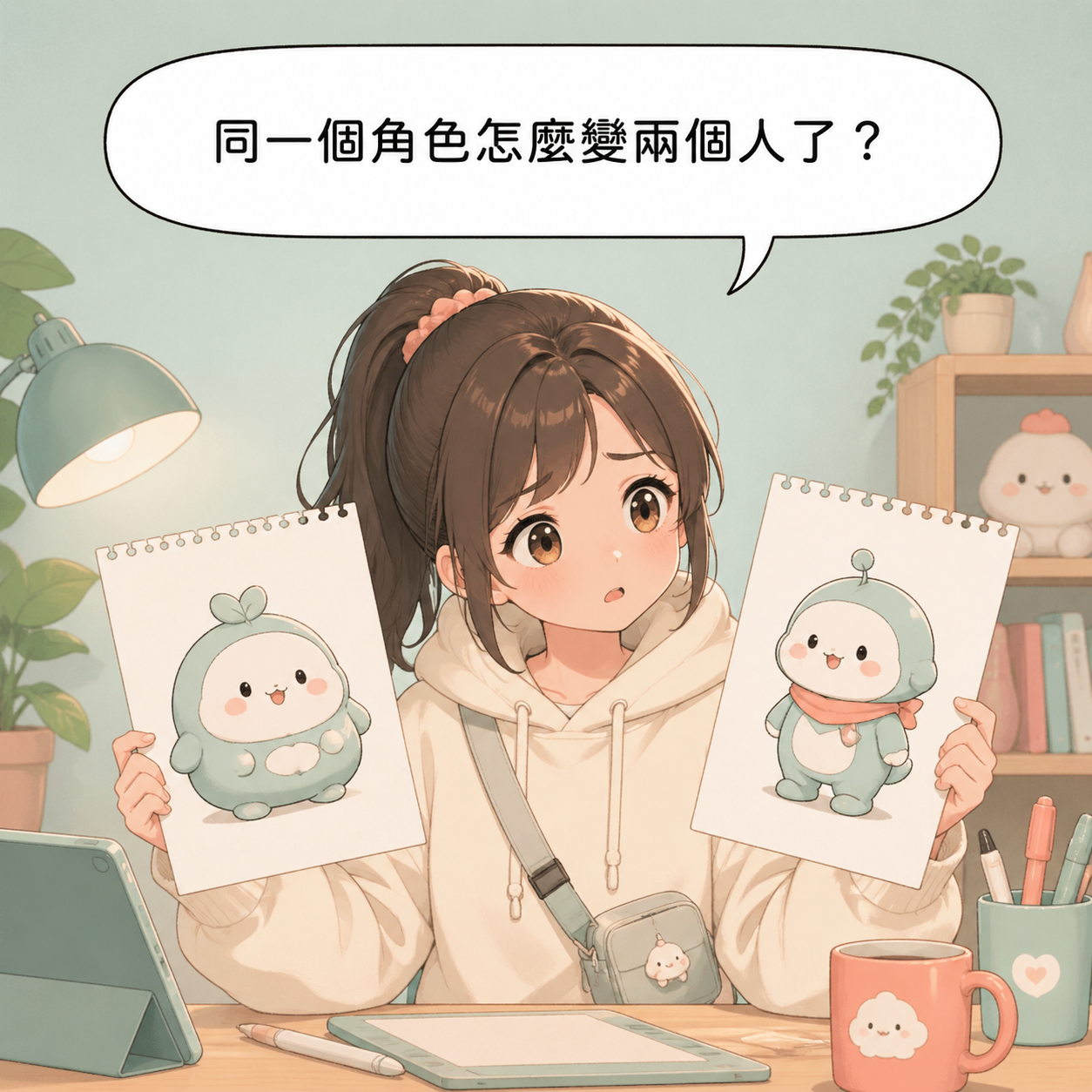 幫漫畫角色換衣服，AI 每次都長不一樣？三招固定他 第1格 踩坑