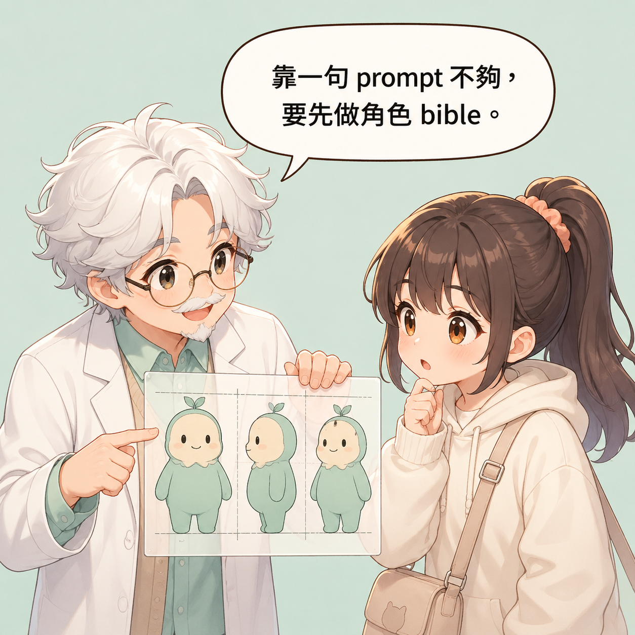 幫漫畫角色換衣服，AI 每次都長不一樣？三招固定他 第3格 點破問題