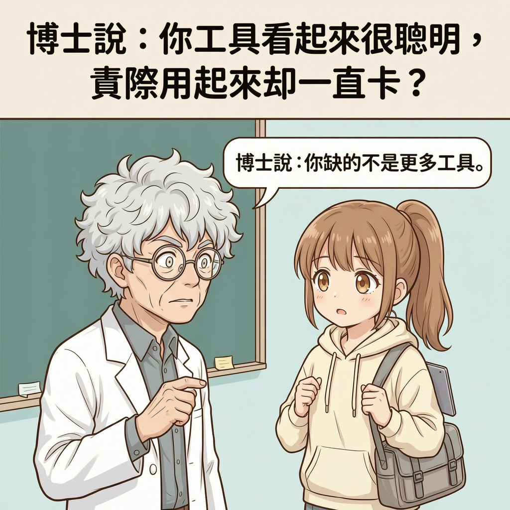 博士 / 阿葵｜博士說：你缺的不是更多工具，是更少幻覺