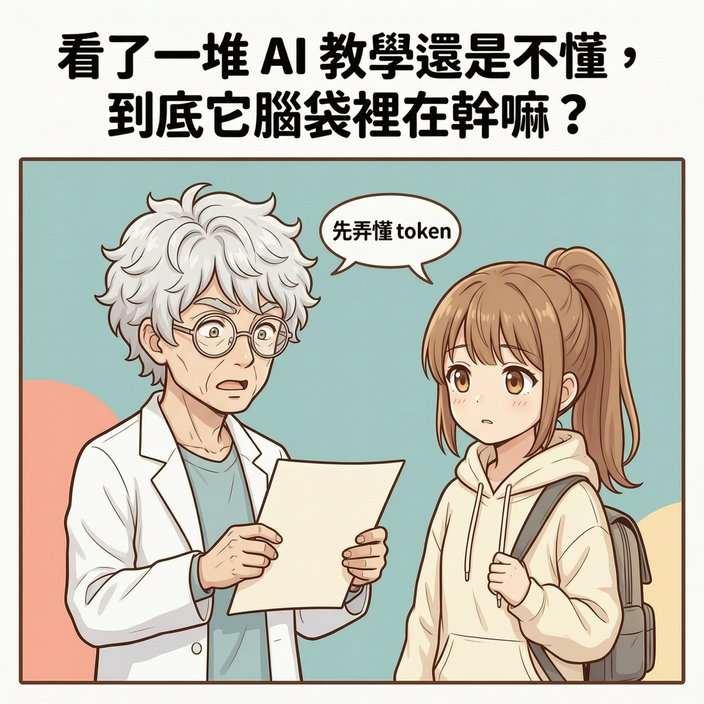 博士 / 阿葵｜博士拿出一張紙：先弄懂 token、attent