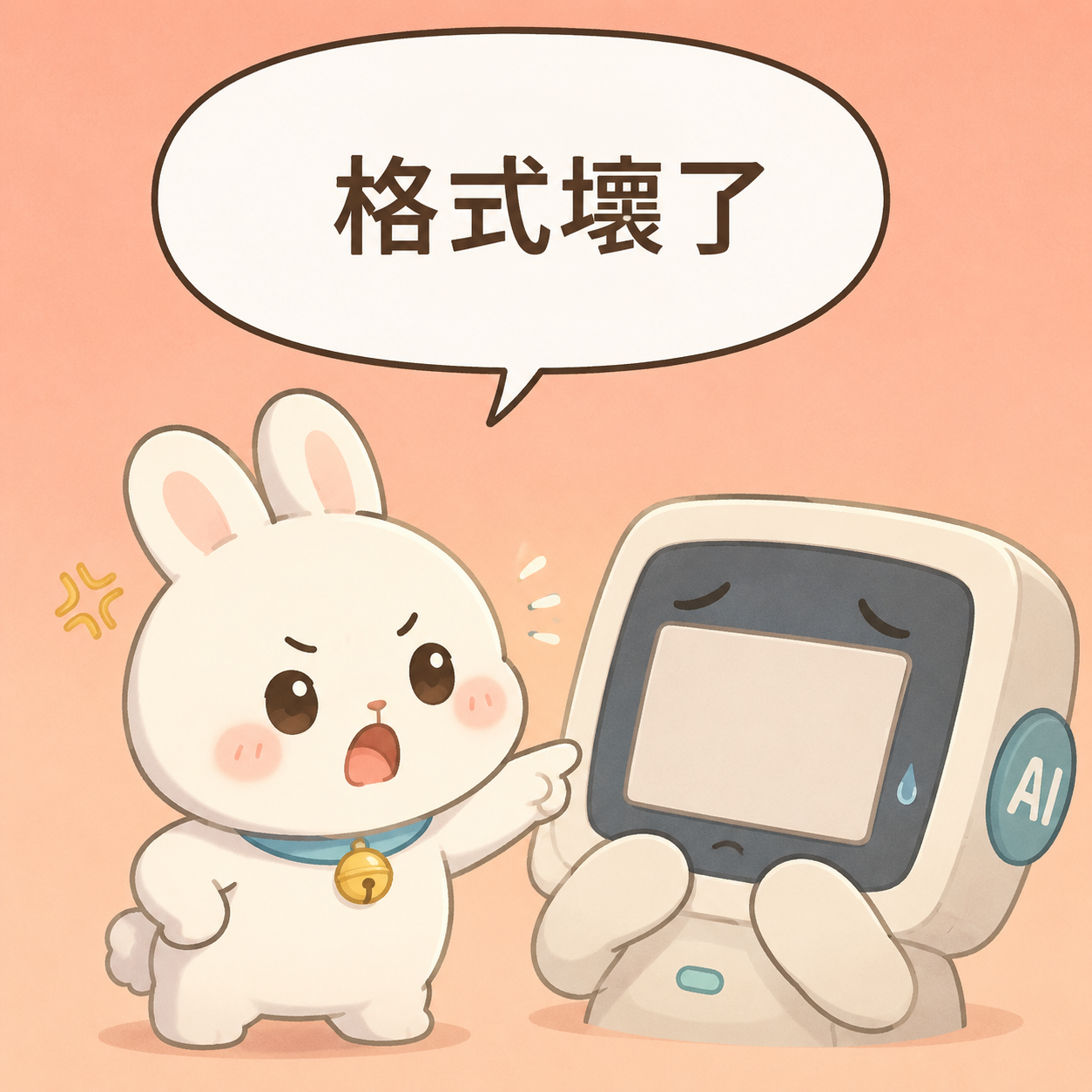 整包文件丟給 AI，為什麼它吐空白還說格式檔(JSON)壞了？ 第2格 放大情緒
