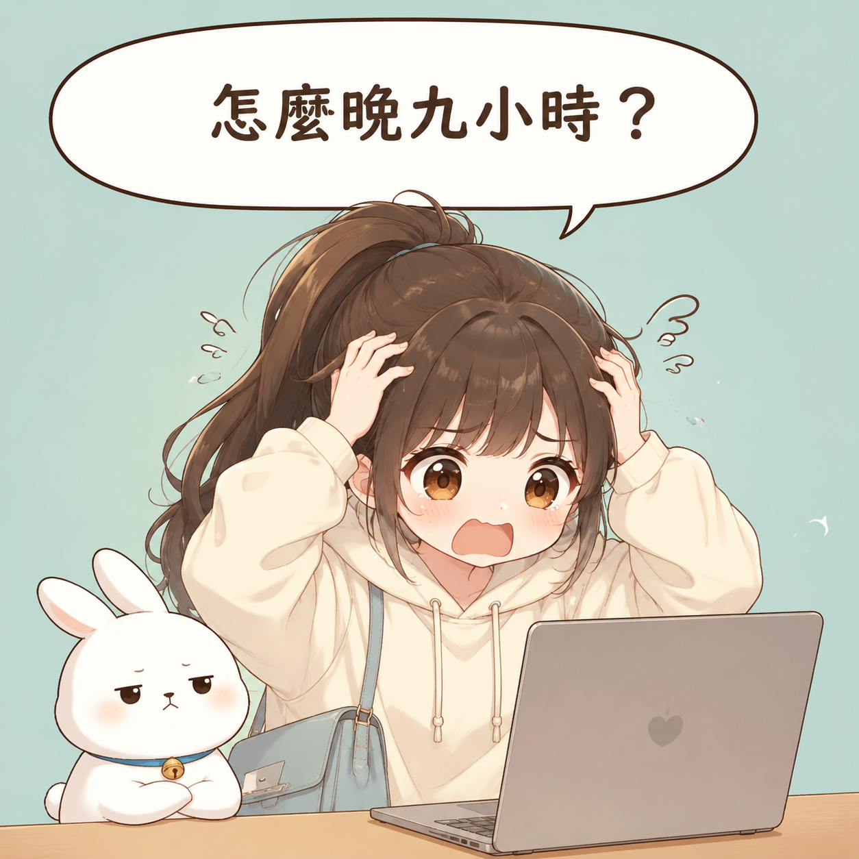 畫面寫上午 9 點，AI 排程為什麼下午才跑？ 第2格 放大情緒