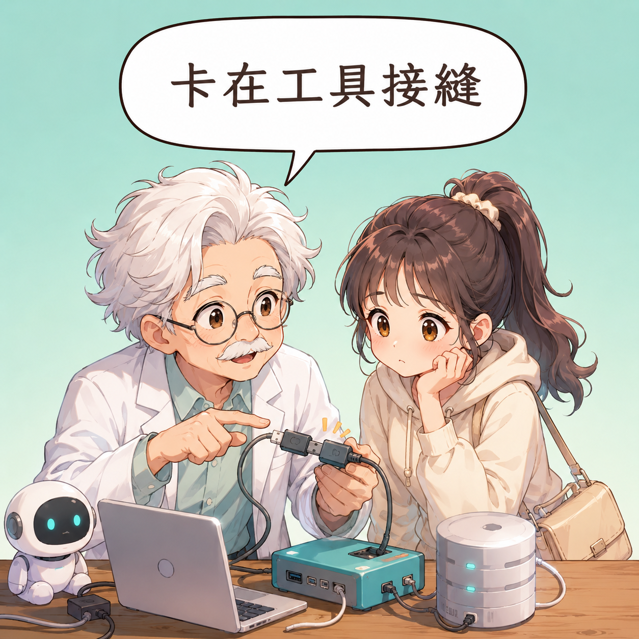 AI 明明會寫答案，怎麼這週大家都在修登入轉圈、模型同步和跑題判斷？ 第3格 點破問題