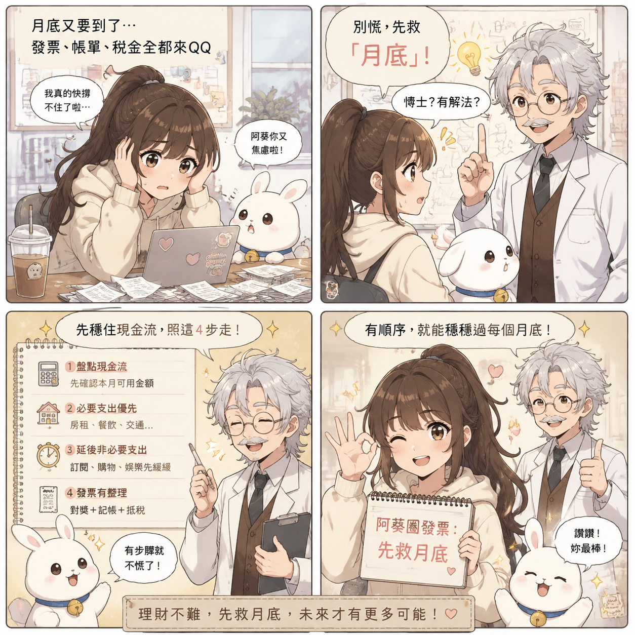 銀行和會計軟體都在推 AI 助手，小公司第一步該丟給它什麼事？ 第4格 導出解法